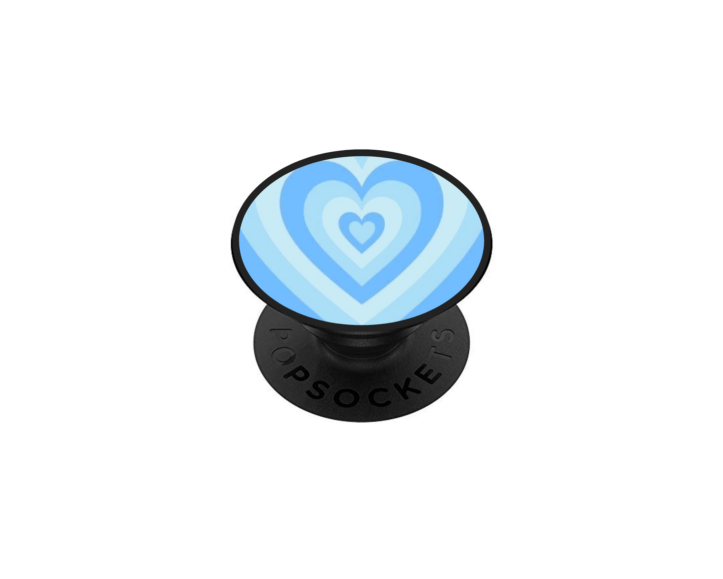 Pop socket cœur blue