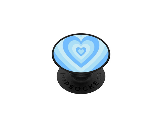 Pop socket cœur blue