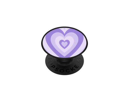 Pop socket cœur lila