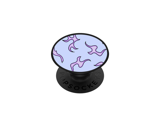 Pop socket purple and blue flamme