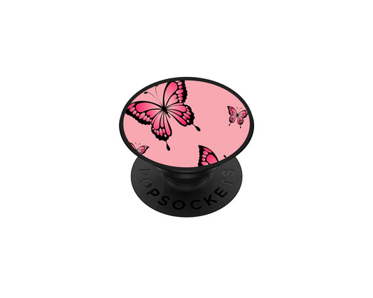 Pop socket pink papillon