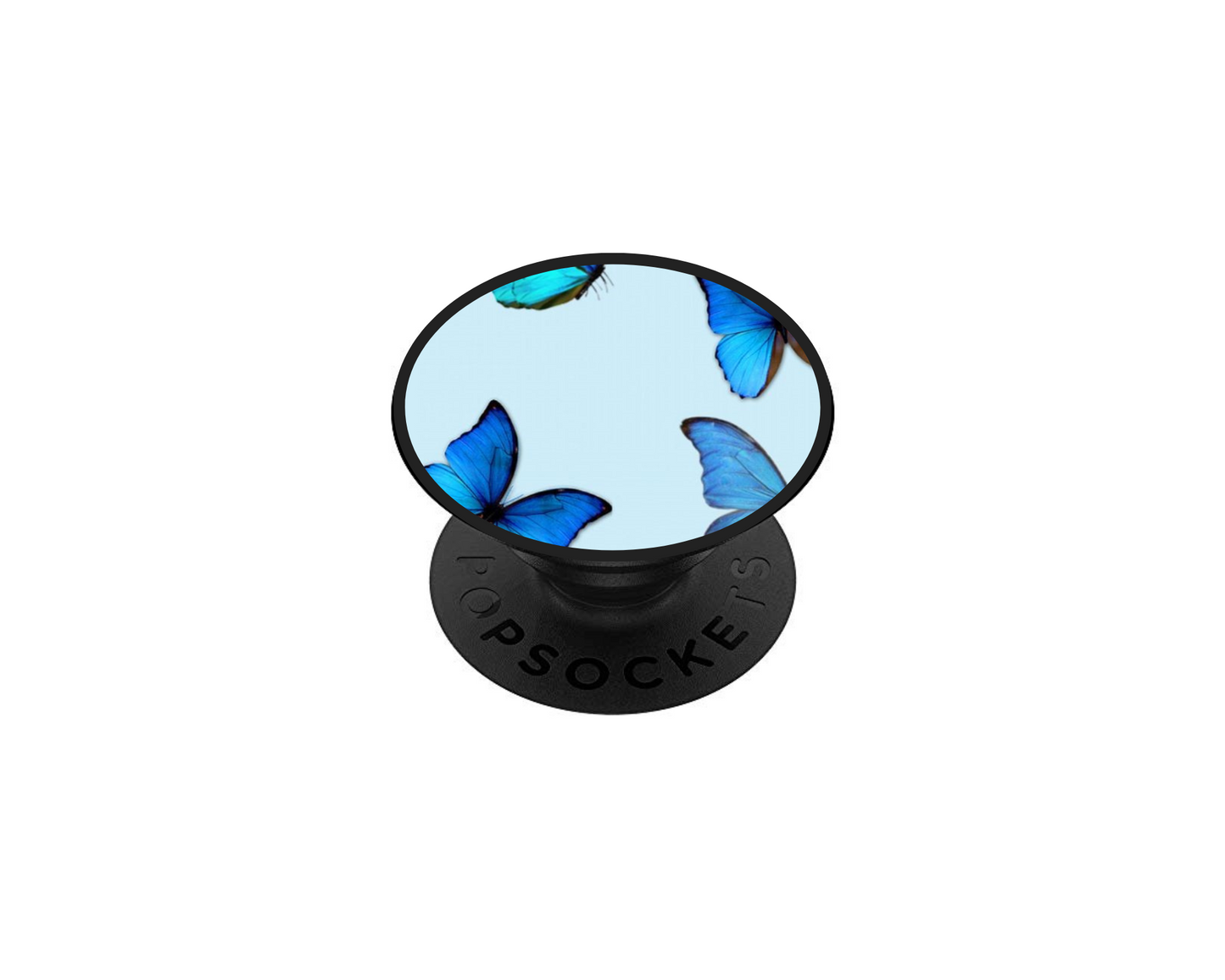 Pop socket blue papillon