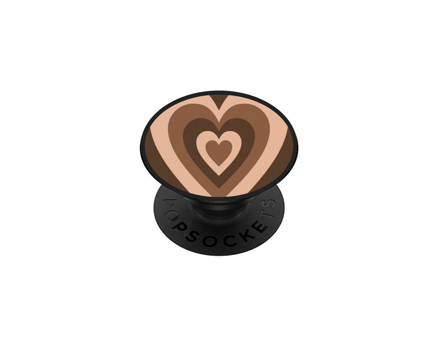 Pop socket cœur brown