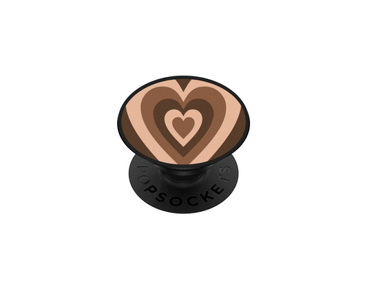 Pop socket cœur brown